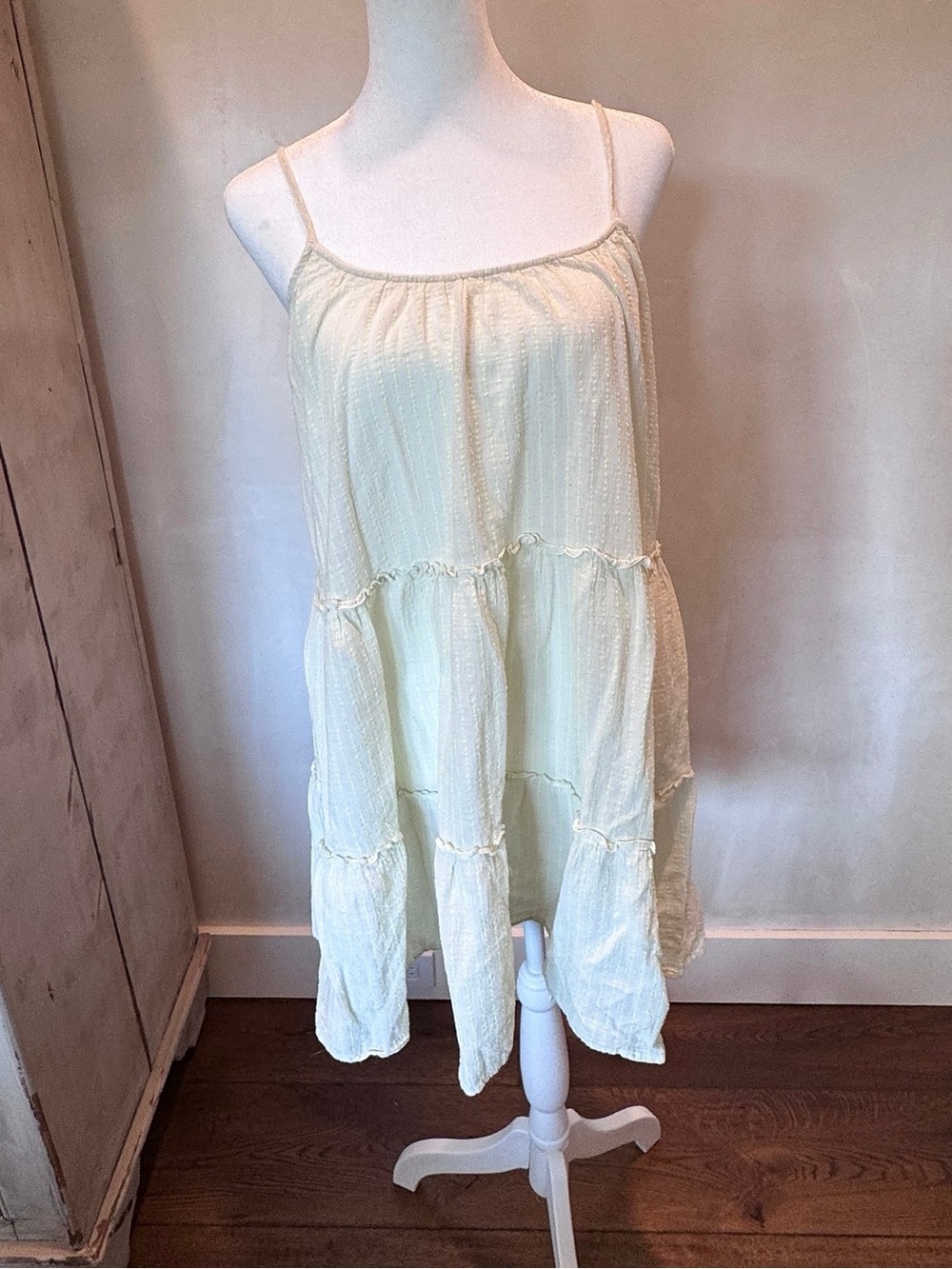 Eberjey Summer of Love Sofia Tiered Gauze Mini Dress M